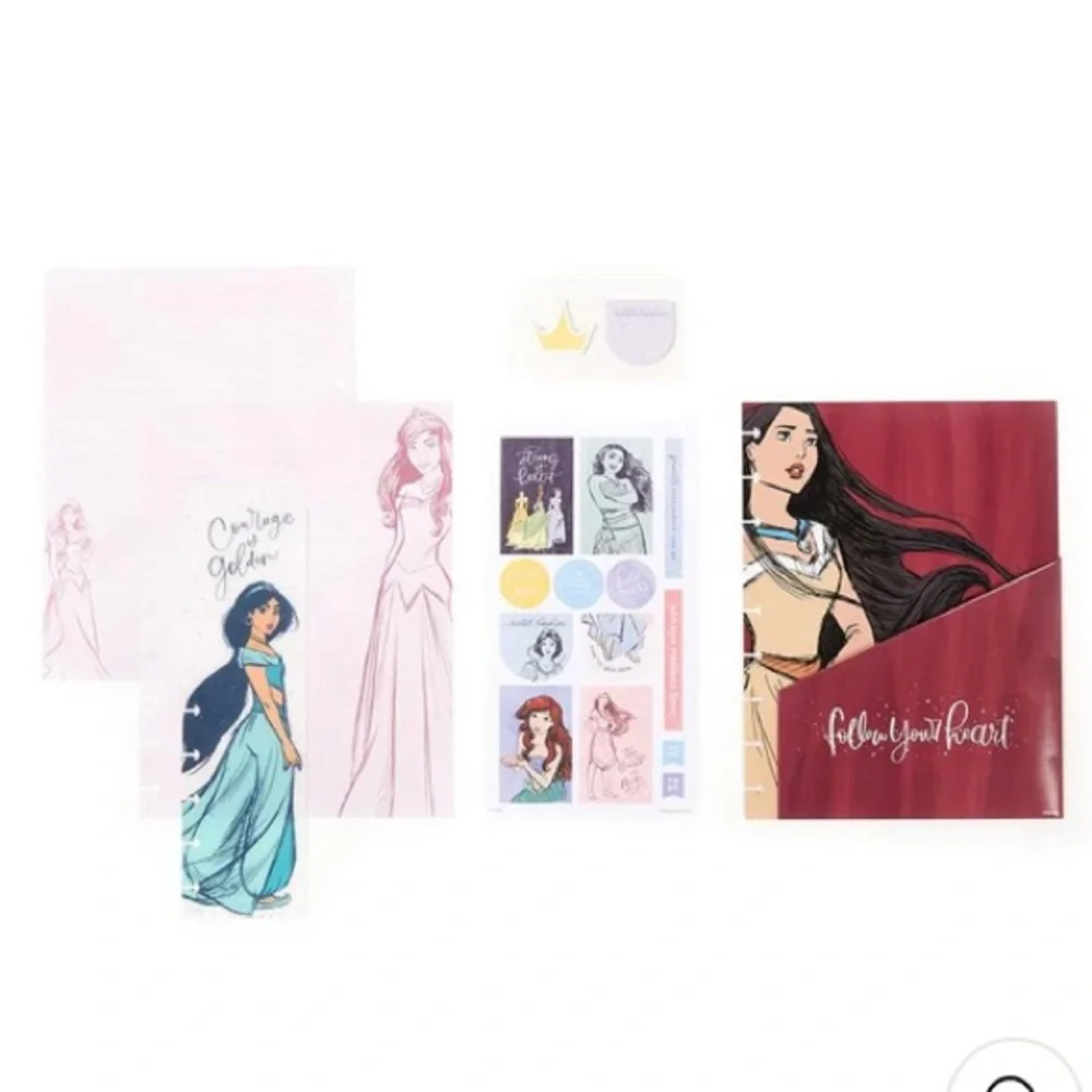NIP Disney Princess Planner Accessories & 611 Disney Stickers